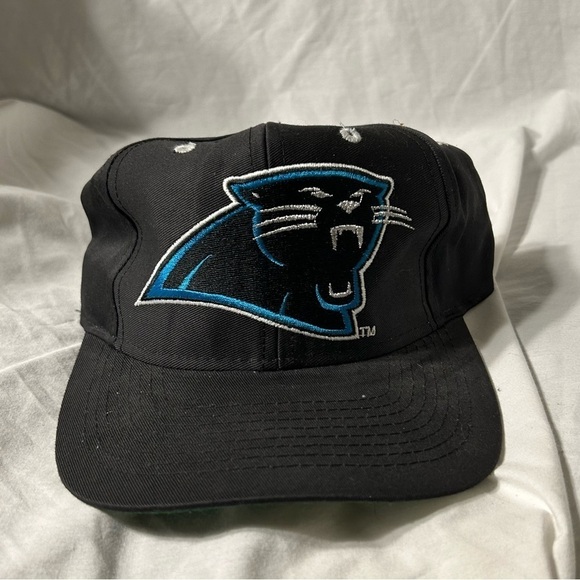 Vintage 90s Y2K Carolina Panthers, NFL football hat cap